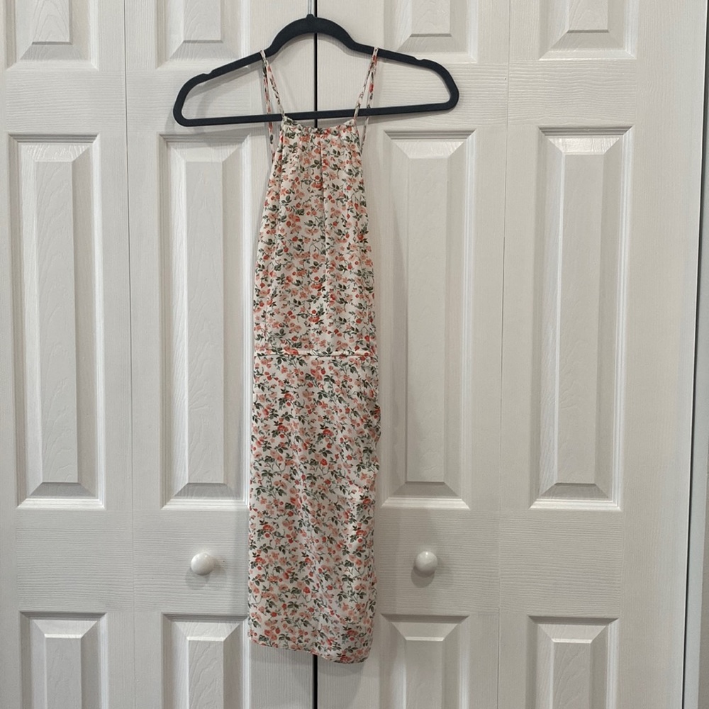 Abercrombie & Fitch Floral Mini Dress - White and Pink